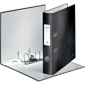 Leitz Ordner Wow A4 schmal schwarz Packung mit 10 Stück
