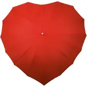 Impliva Regenschirm herzförmig Handöffnung 110 cm rot
