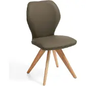 NIEHOFF SITZMÖBEL Colorado Trend-Line Design-Stuhl Gestell Wildeiche - Leder