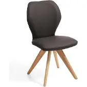 NIEHOFF SITZMÖBEL Colorado Trend-Line Design-Stuhl Gestell Wildeiche - Leder