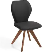 NIEHOFF SITZMÖBEL Colorado Trend-Line Design-Stuhl Gestell Wild-Nussbaum - Polyester