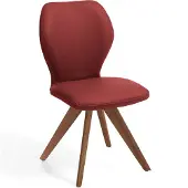 NIEHOFF SITZMÖBEL Colorado Trend-Line Design-Stuhl Gestell Wild-Nussbaum - Leder