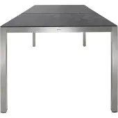 Solpuri Classic Edelstahl Tisch 300x100 cm mit 2-tlg. Tischplatte