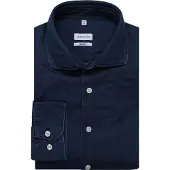 Seidensticker regular fit Hemd - Twill - blau - bügelfrei - Cord Größe: 42