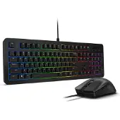 Lenovo GX31N91913, Kabelgebunden, USB, Membran Key Switch, RGB-LED, Schwarz, Maus enthalten