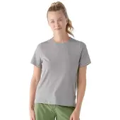 Smartwool - Women's Perfect Crew Tee - Merinoshirt Gr M grau