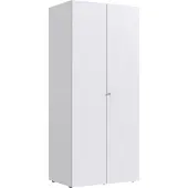 Wimex Multiraumkonzept Schrank inkl. Schloss 2 Türen Weiß Holzwerkstoff 54x80x185 cm