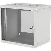 Intellinet 19" Wandverteiler, Basic Line, 9 HE, 487 (H) x 540 (B) x 560 (T) mm, Flatpack, Schutzklasse IP20, grau, Wandmontiertes Regal, 9U, 50 kg, 13,2 kg, Grau