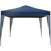 Garden Pleasure Pavillon Festzelt Gartenzelt Partyzelt Gartenmöbel Zelt Garten 300x300cm blau