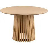 Actona Christo Esstisch Eiche Furnier/Holzwerkstoff Ø120x75 cm