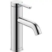 Duravit Waschtisch-Einhebelmischer S FreshStart + -Flow C.1 Ausl. 113mm, o. Zugst.Abl.Gar., chrom