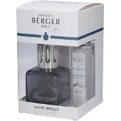 Lampe Berger Geschenkset Katalysatorlampe Glacon grau + Nachfüllpackung Reiner weißer Tee 250 ml