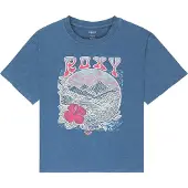 Roxy T-Shirt Eve Washed ERGZT04137 Blau Oversize