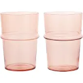 Ferm Living Wassergläser Boya Tall Blush 450 ml (2er-Set)