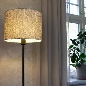 PR Home Stehlampe Amy, grün, für Wohn- / Esszimmer, Textil / Stoff / Seide, Stehlampe