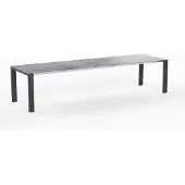 Möbilia OLYMPIA Oslo Ausziehtisch Edelstahl Anthrazit 1 Dreheinlage 60 cm