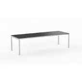 Möbilia OLYMPIA Ventura Ausziehtisch Edelstahl 2 Einlagen 60 cm