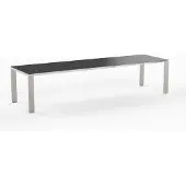 Möbilia OLYMPIA Oslo Ausziehtisch Edelstahl 1 Dreheinlage 60 cm