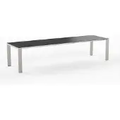 Möbilia OLYMPIA Oslo Ausziehtisch Edelstahl 1 Einlage 60 cm