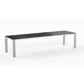 Möbilia OLYMPIA Oslo Ausziehtisch Edelstahl Klappsystem 1 Klappeinlage 70 cm