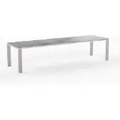 Möbilia OLYMPIA Oslo Ausziehtisch Edelstahl 2 Einlagen 60 cm