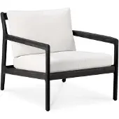 Ethnicraft Jack Outdoor-Loungesessel Teak mit Stoffkissen