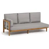 Weishäupl New Hampton 3-Sitzer Anbauelement Teak-Gestell/Metallwangen