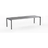 Möbilia OLYMPIA Ventura Ausziehtisch Edelstahl Anthrazit 1 Einlage 60 cm