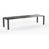 Möbilia OLYMPIA Oslo Ausziehtisch Edelstahl Anthrazit 2 Einlagen 60 cm