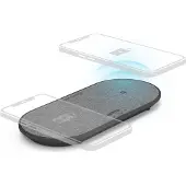 Hama Wireless Charger QI-FC10 DUO, 10 W, Schwarz