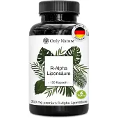 Only Nature R Alpha Liponsäure 300mg - ohne Zusätze in Deutschland produziert & Laborgeprüfte 120 St Kapseln