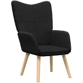 vidaXL Sessel Schwarz 62 x 67 x 95,5 cm Sherpa-Stoff