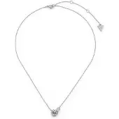 GUESS JUBN05533JWRH Damen-Kette Herz Kristalle Silberfarben
