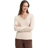 Tom Tailor V-Ausschnitt-Pullover aus Feinstrick