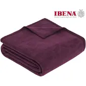 Ibena Plaid Porto Pflaume-180 x 220 cm