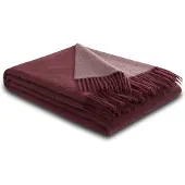 Biederlack Plaid "Soft Impression im Doubleface-Look", Wolle-Kaschmir-Mix