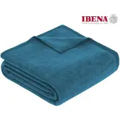 Ibena Plaid Porto Petrol Blau-150 x 200 cm