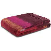 Biederlack Plaid "Mohair Look mit hochwertigen Fransen", Mohair-Optik