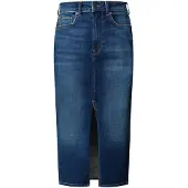 Pepe Jeans für Damen. PL9011865FB Midirock blau (XL), Lässig, Baumwolle, Denim