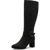 Marco Tozzi Stiefel, Blockabsatz, Businessstiefel, Langschaftstiefel mit Zierschnalle
