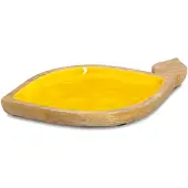 Zeller Present Servierschale "Obstschale "Lemon", Mangoholz" aus Massivholz hochwertiges natürliches Material