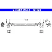 Ate Bremsschlauch 24.5202-0160.3