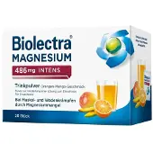 Biolectra Magnesium 486 mg intens Trinkp.Ora.-Mang 20 St Pulver zur Herstellung einer Lösung zum Einnehmen