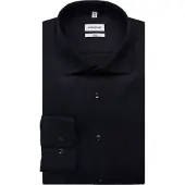 Seidensticker Businesshemd "Schwarze Rose", Herren, Gr. L (41), normale Ärmellängen, dunkelblau, 100% Baumwolle, unifarben, slim fit, 2-Knopf-Manschette, Hemden Businesshemd, Slim 1/1 Kentkragen Uni