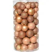 Décoris Weihnachtskugeln Mix 100 Stk. Pfirsichperle