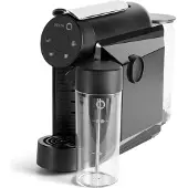 Delta Q | Mini milkQool (Schwarz) - Automatische Kaffeemaschine (Euro-Stecker)