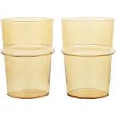 Ferm Living Wassergläser Boya Tall Yellow 450 ml (2er-Set)