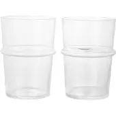 Ferm Living Wassergläser Boya Tall Clear With Bubbles 450 ml (2er-Set)