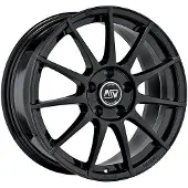 MSW 85 gloss black 7x17 ET30 - LK4/100 ML63.3 Alufelge schwarz