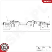 ESEN SKV Antriebswelle 40SKV239